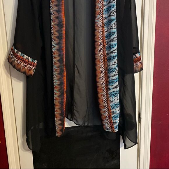 Bisou Bisou Michele Bohbot Women’s XL Sheer Cover Up/Shawl - Picture 6 of 6